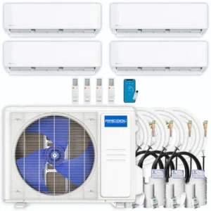 MRCOOL DIY 5th Gen 4-Zone 24,000 BTU Ductless Mini Split Air Conditioner & Heat Pump with 16ft. Pre-Charged Line Sets (6K+6K+6K+6K), DIYM427HPW00D00